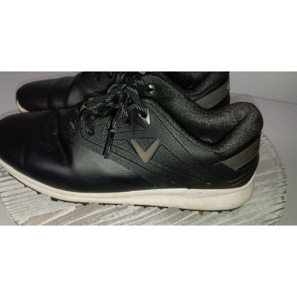 GALLAWAY, Black Golf Shoes with Laces & Spikes, Woman Size 6 - Picture 1 of 6